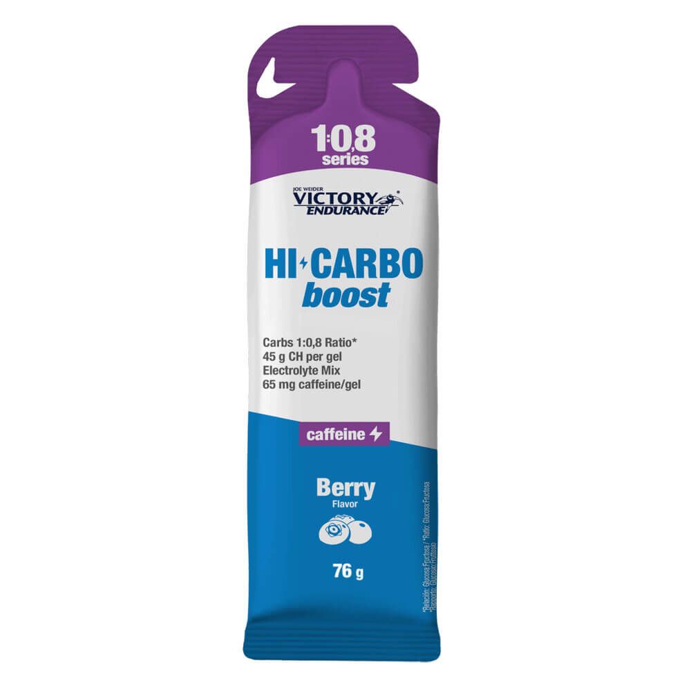 Gel Hi Carbo Boost Gel con Cafeína de 76g en la sección de energéticos hecho por Victory Endurance