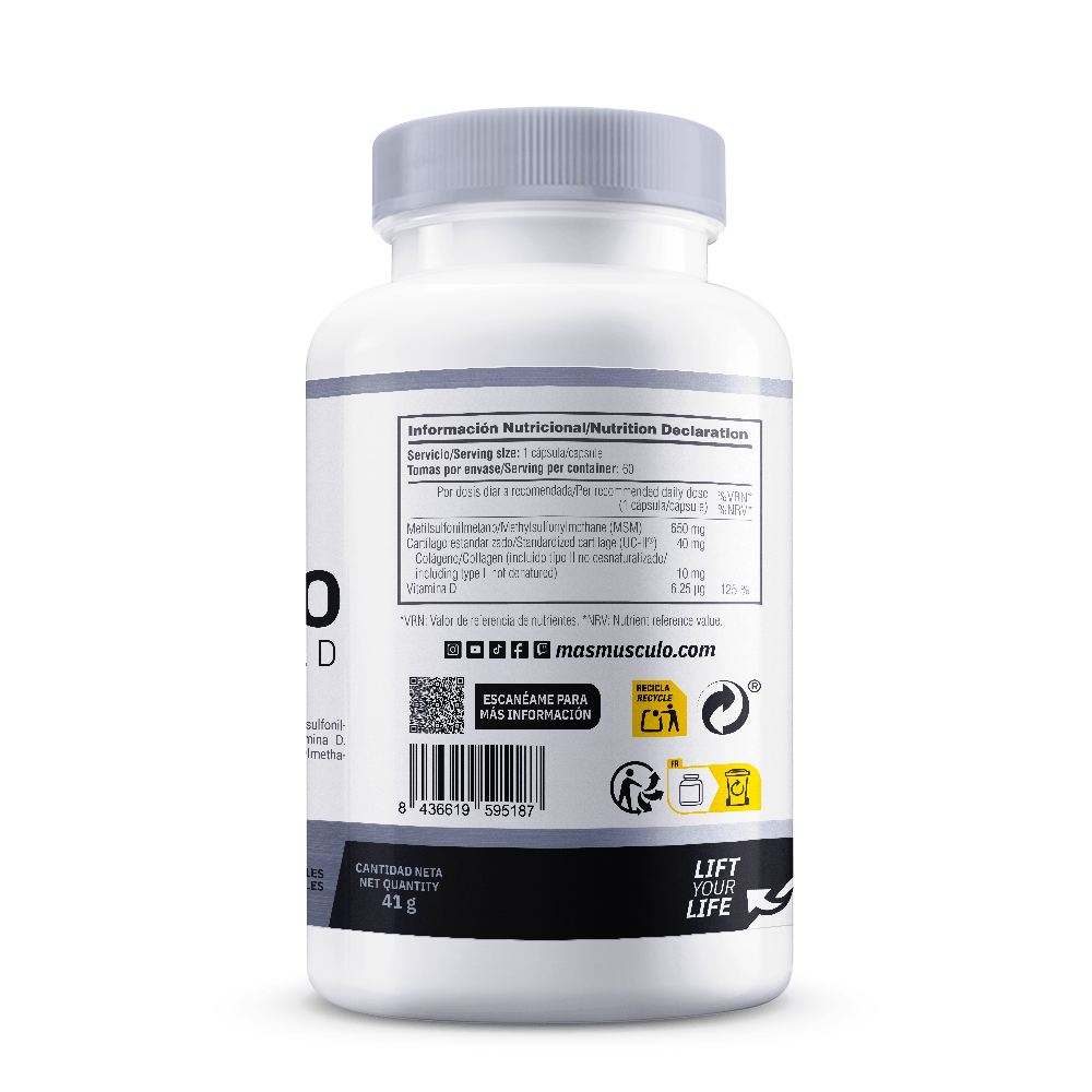 Colágeno UC-II® con MSM + Vitamina D