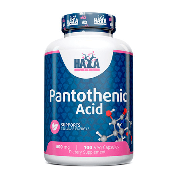 Pantothenic acid 500mg - 100 capsules