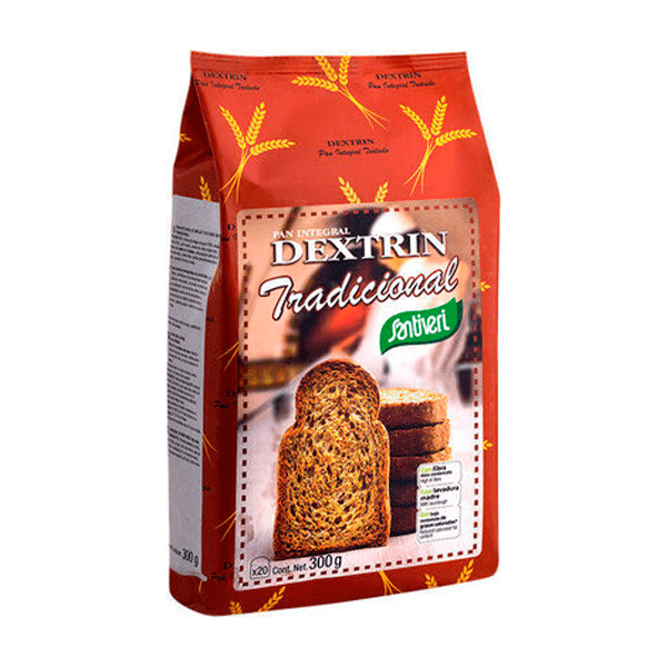 Pan Dextrin Integral de 300g del fabricante Santiveri - panaderia dietetica