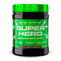 Ver SuperHero bote de 285 g del fabricante Scitec Nutrition en la categoría pre entreno SuperHero bote de 285 g del fabricante Scitec Nutrition en la categoría pre entreno