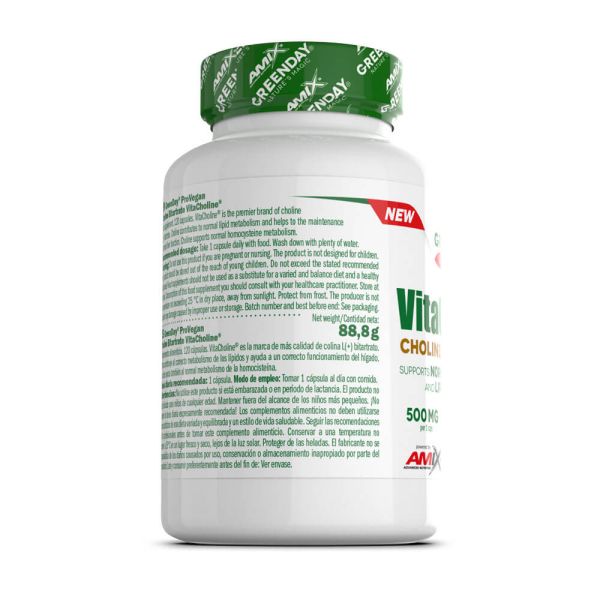 Complément Alimentaire Vita World Choline 450mg + Myo-Inositol 450mg - 60 Capsules Végétales