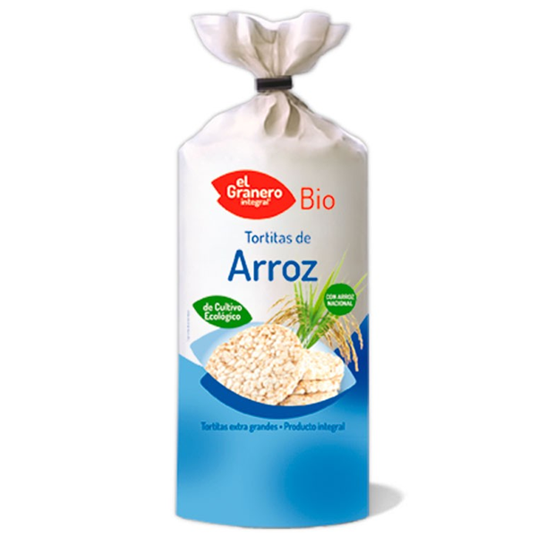 Tortitas de arroz bio de 100 g de El Granero Integral (Pancakes, Tortillas y Creps)