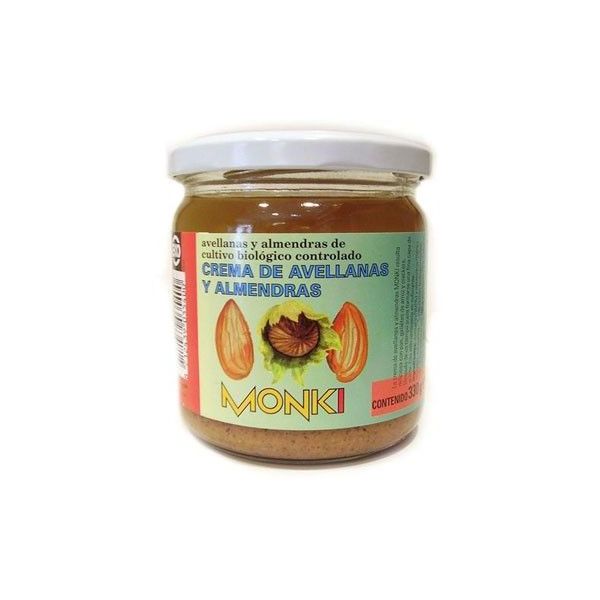 Crema de Avellanas y Almendras envase de 330g del fabricante Monki (Crema de Almendra)