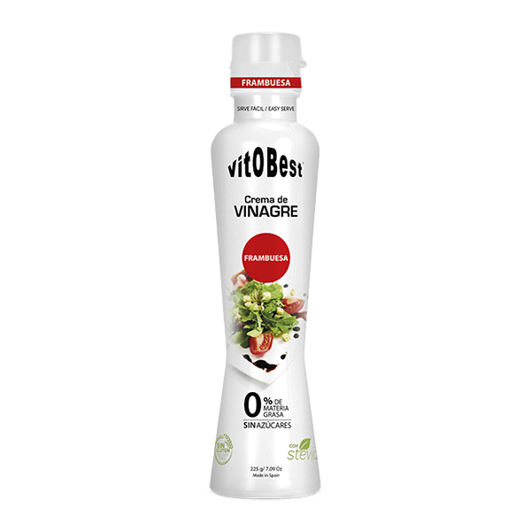Crema de Vinagre Blasámico 0% envase de 225g del fabricante VitoBest (Aderezos y Sazonadores bajos en Sodio)