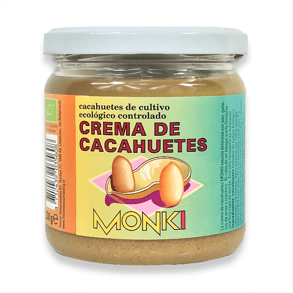 Crema de Cacahuete de 330g de la marca Monki (Cremas de Cacahuete)