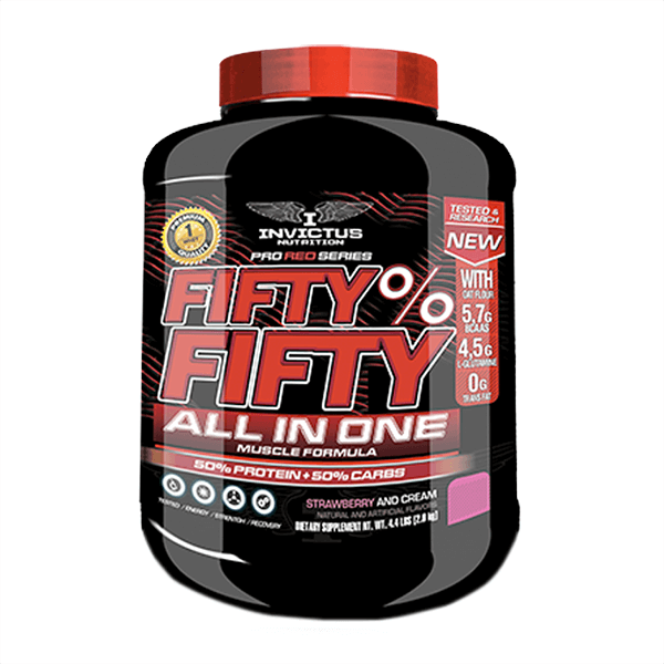 Fifty Fifty All in One envase de 2kg de la marca Invictus Nutrition (Múltiples Fuentes Proteicas)