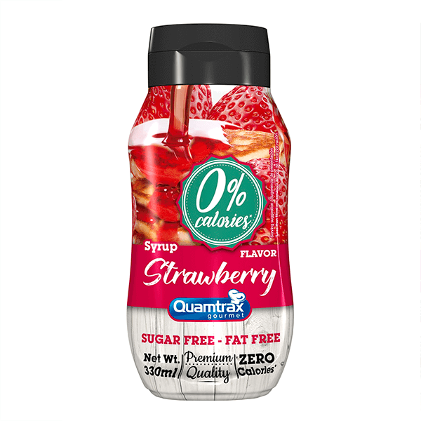 Sirope 0% envase de 330ml de Quamtrax (Salsas y Siropes Dulces sin Calorias)