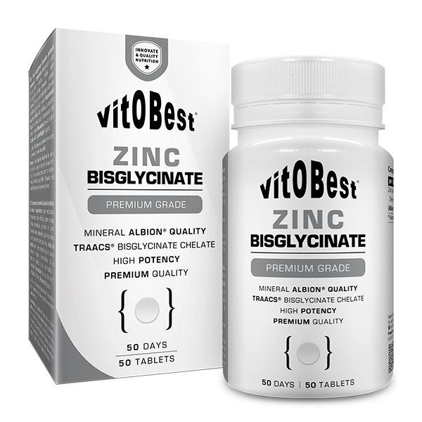Zinc Bisglicinato de 50 cápsulas vegetales del fabricante VitoBest (Minerales)