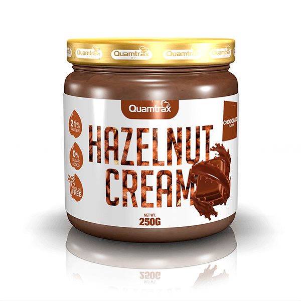 Hazelnut Cream de 250g de la marca Quamtrax (Cremas de otros Frutos Secos)