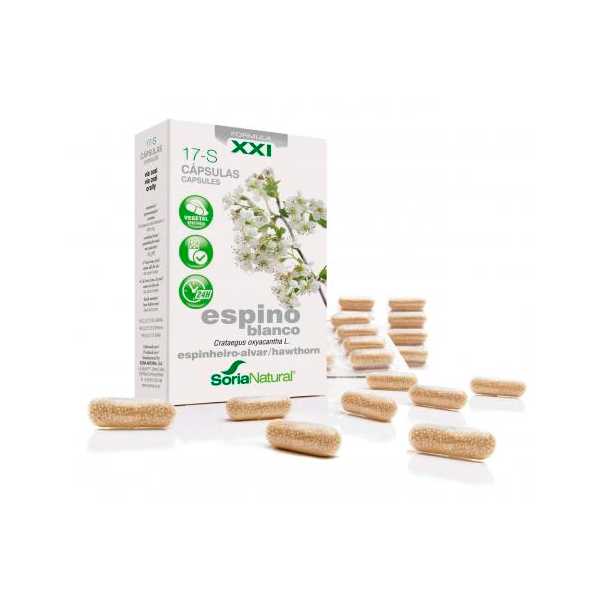 17-S Espino Blanco de 30 cápsulas de la marca Soria Natural (Sistema Circulatorio)
