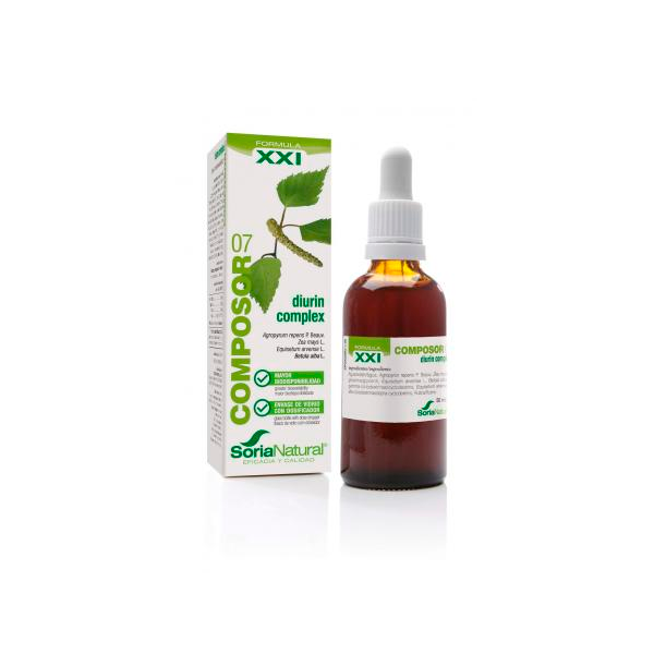 Composor 07 Diurin Complex envase de 50ml del fabricante Soria Natural (Tracto Urinario)