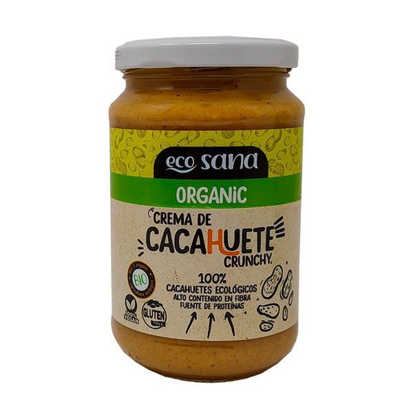 Crema de Cacahuetes Ecológica de 350g de EcoSana (Cremas de Cacahuete)