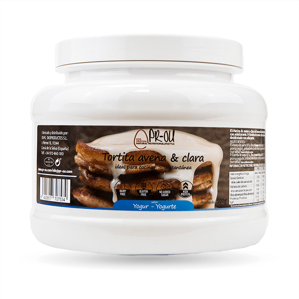 Tortitas de Avena y Clara de 500g de PR-OU Egg Protein (Pancakes, Tortillas y Creps)