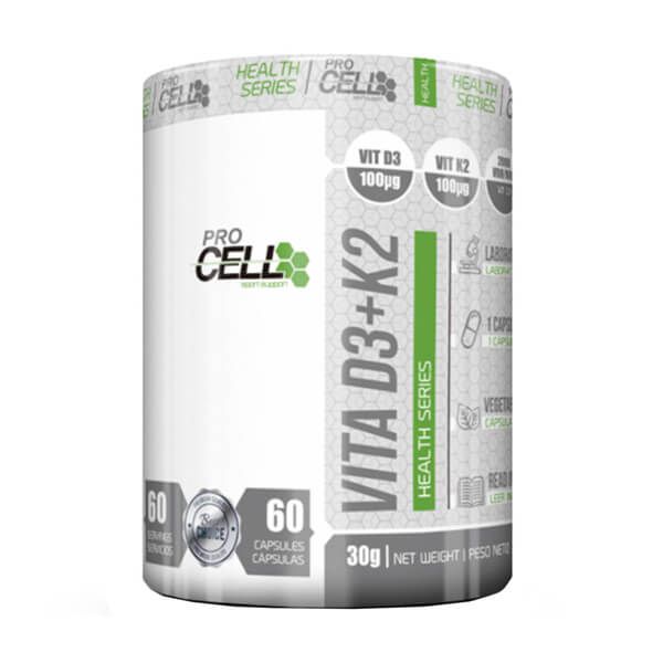 Vitamina D3 + K2 de 60 cápsulas del fabricante ProCell