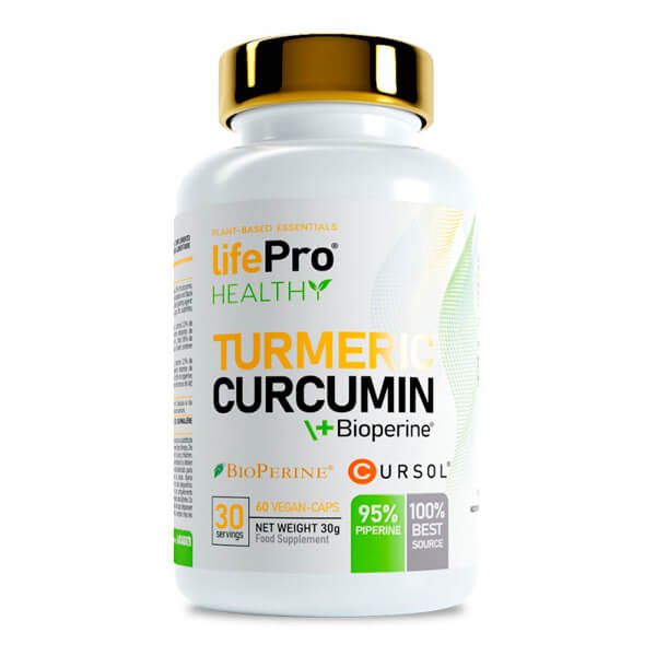 Turmeric Curcumin + Bioperine - 60 Cápsulas veganas