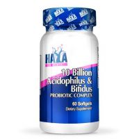 Complejo Probiotico 10 billones de Acidofilus y Bifidus - 60 cápsulas