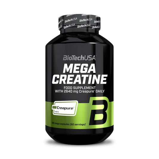 Mega Creatina (Creapure®) en cápsulas de la marca Biotech USA en Creatina