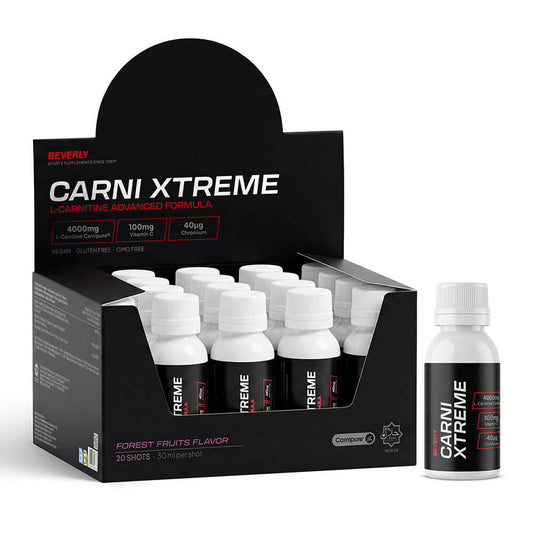 Carni Xtreme L-Carnitine Advanced Formula de la marca Beverly Nutrition en L-Carnitina y cafeína