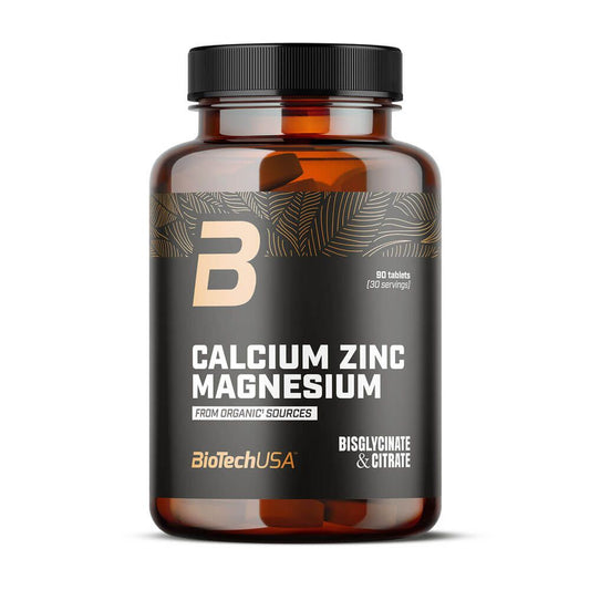 Calcio, Zinc y Magnesio (Orgánico) de la marca Biotech USA en Vitaminas y Minerales