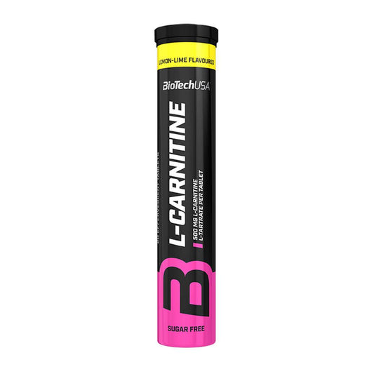 L-Carnitina Efervescente 500mg de la marca Biotech USA en L-Carnitina y cafeína