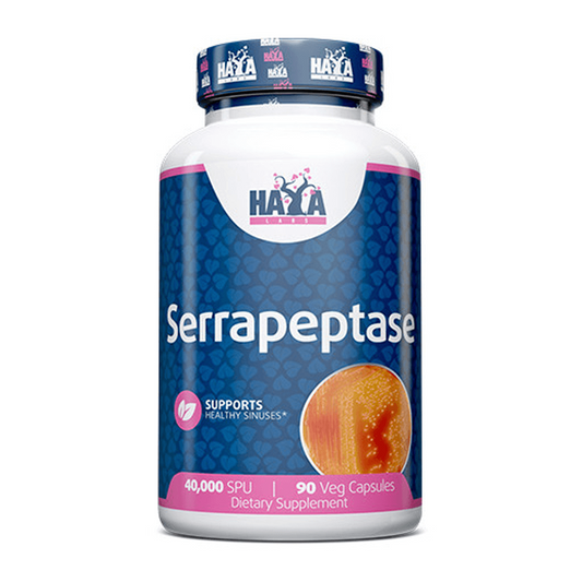 Serrapeptase 40000 SPU de la marca Haya Labs en Nutrición deportiva
