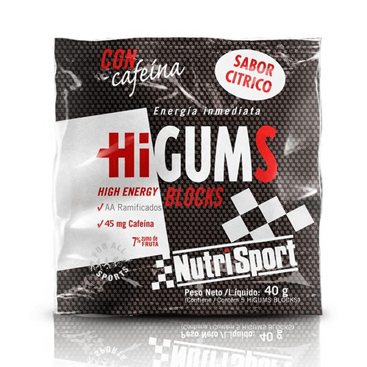 Higums Blocks con Cafeína de la marca Nutrisport en Energéticos