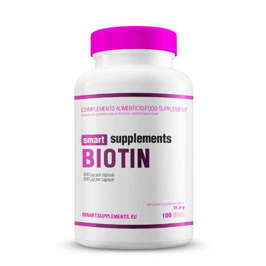 Biotina 500ug de la marca Smart Supplements en Biotina