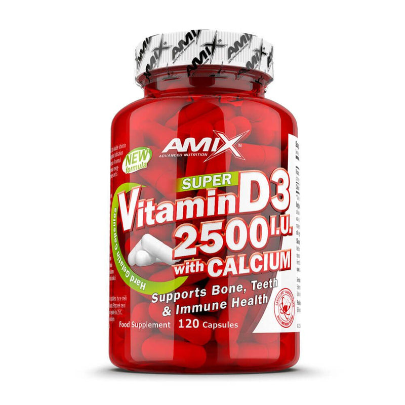 Vitamina D3 2500IU + Calcio - Amix Nutrition 0