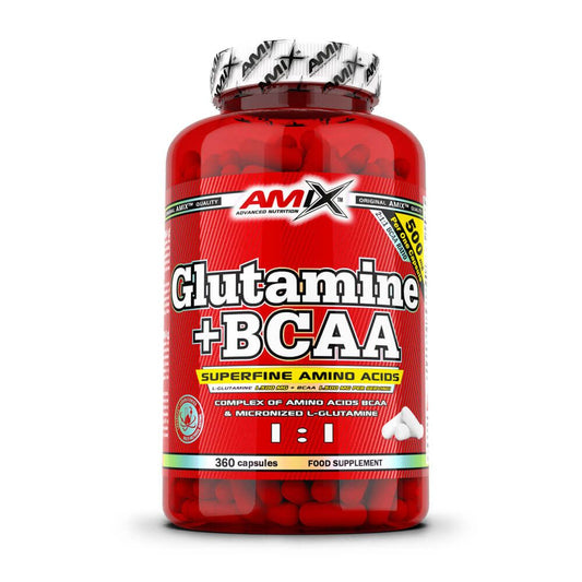 Glutamina + BCAA en cápsulas de la marca Amix Nutrition en Amix Nutrition