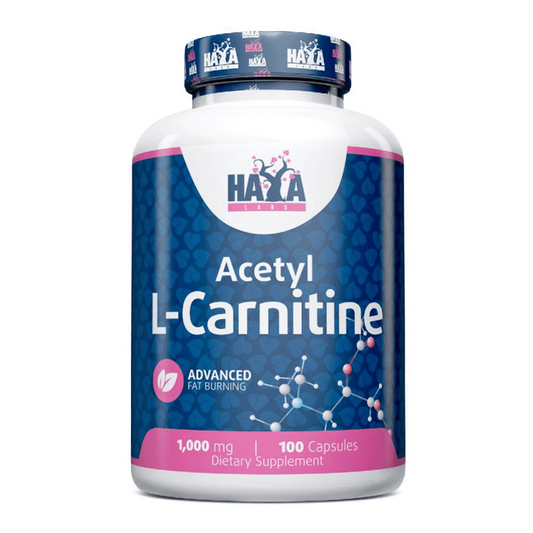 Acetil L-Carnitina 1000mg de la marca Haya Labs en L-Carnitina y cafeína