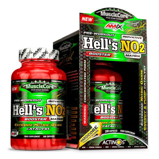 Hell's NO2 de la marca Amix MuscleCore en Pre / Intra / Post