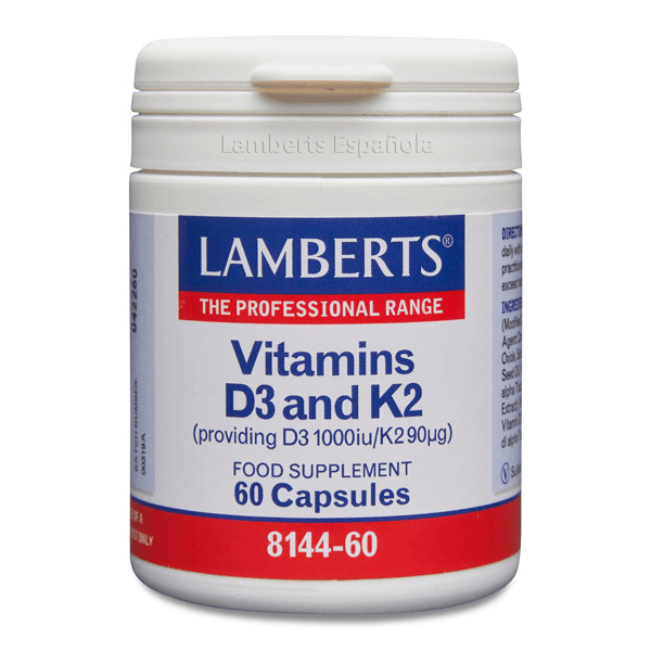 Vitamina D3 + K2 (1000UI/90µg) - Lamberts 0