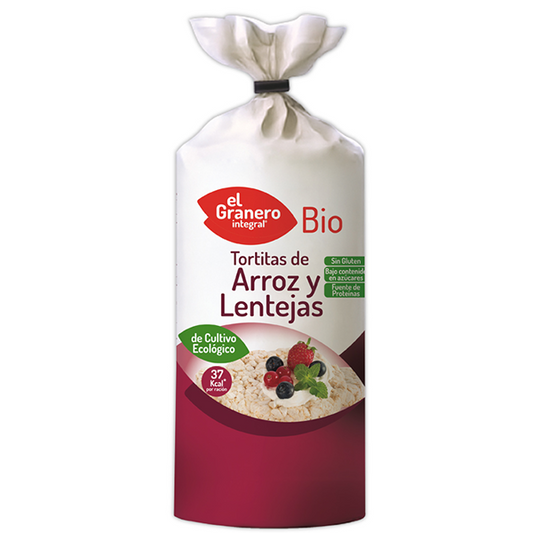 Tortitas de Arroz y Lentejas Bio de la marca El Granero Integral en El Granero Integral