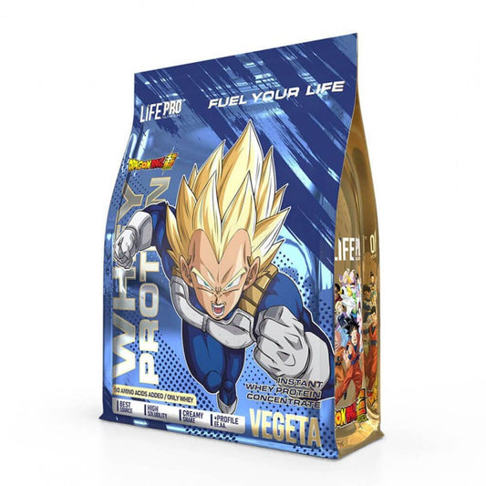 Whey Protein Dragon Ball Super Edición Limitada Vegeta de la marca LifePRO en LifePRO