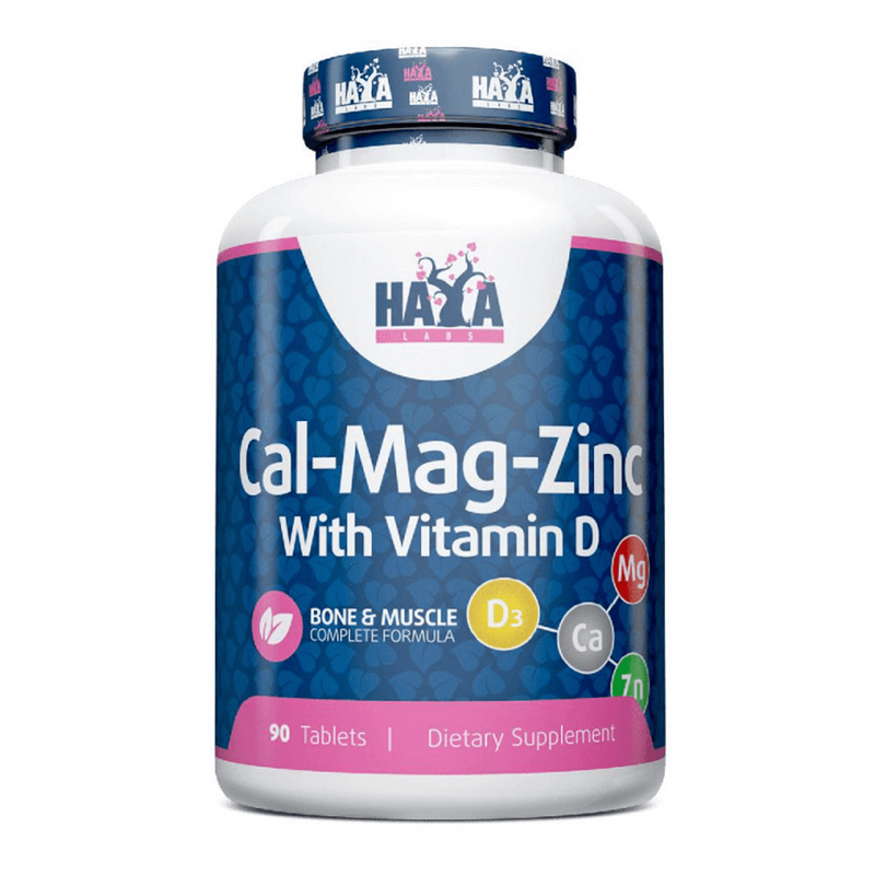 Calcio Magnesio y Zinc con Vitamina D - Haya Labs 0