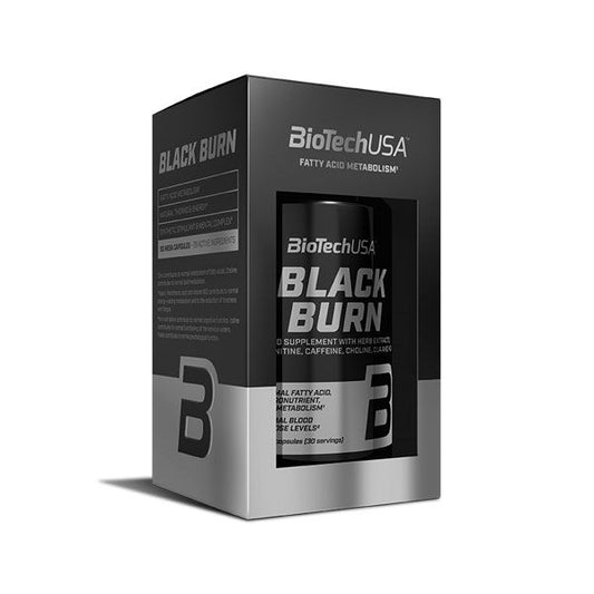 Black Burn en cápsulas de la marca Biotech USA en L-Carnitina y cafeína