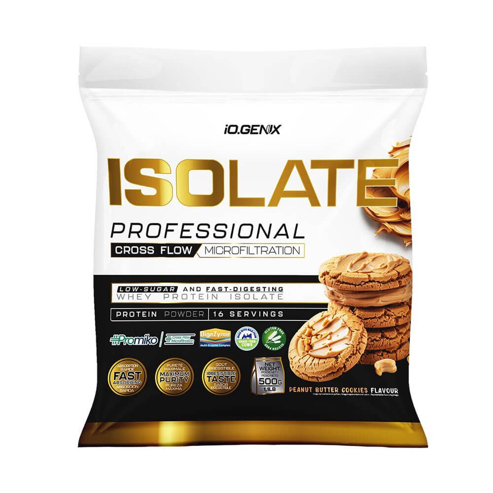 Isolate Profesional bote de 500g suplemento de proteína de aislado de suero isolate de IO.Genix