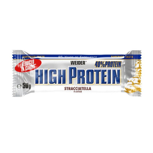 Barrita 40% Low Carb HIGH PROTEIN de la marca Weider en Weider