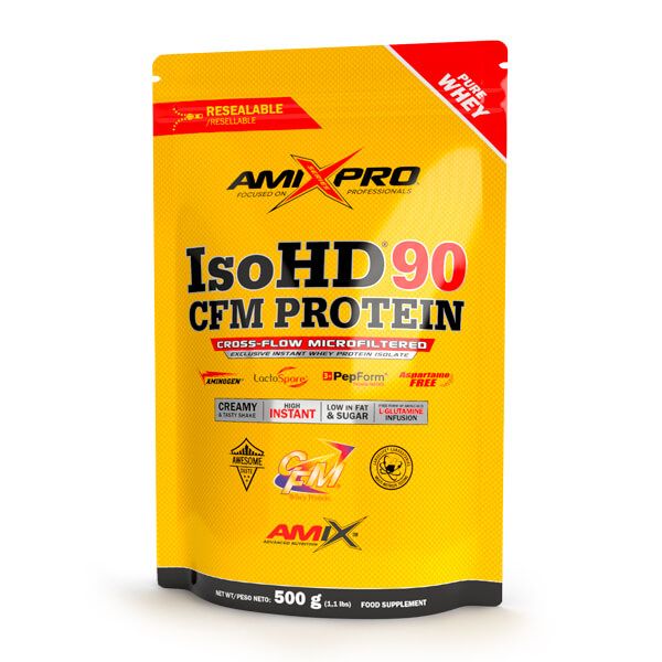 IsoHD 90 CFM Protein presentación de 500g - proteína de aislado de suero isolate de AmiXpro® series