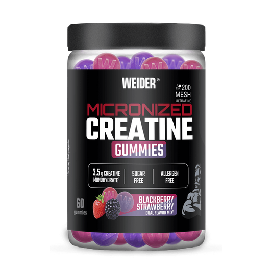 Creatina Micronizada Gummies 200 Mesh de la marca Weider en Creatina monohidrato