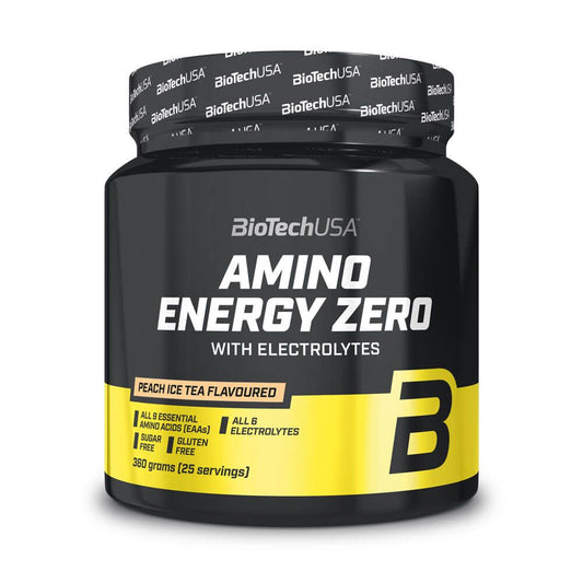Amino Energy Zero con Electrolitos de la marca Biotech USA en Esenciales e Hidrolizados