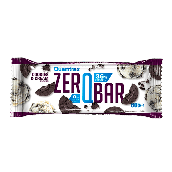 Barrita Zero QBar en 60g por Quamtrax de la sección barritas de proteinas