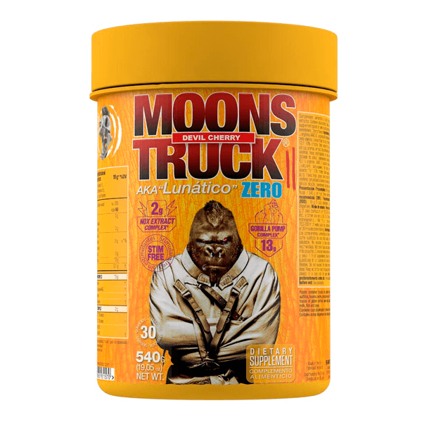 Moonstruck II Zero presentación de 510g en la sección de pre entreno de la marca Zoomad Labs