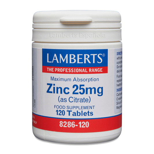 Zinc 25mg de la marca Lamberts en Nutrición deportiva