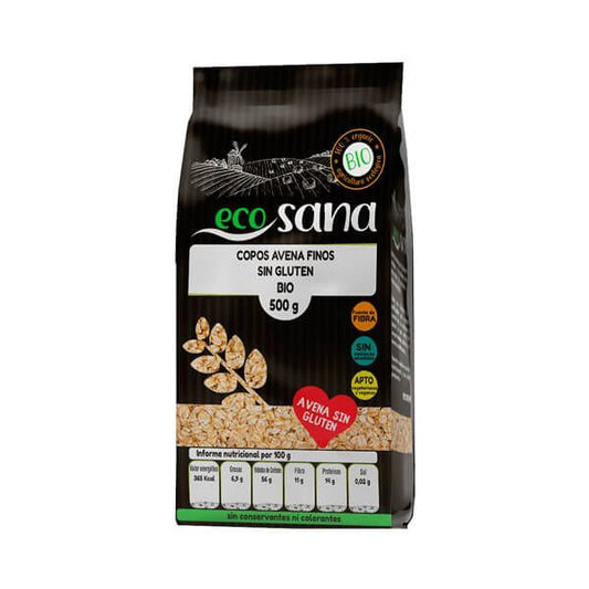 Copos de Avena Finos Integrales Bio Sin Gluten de la marca EcoSana en EcoSana