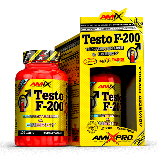 Testo F-200 de 100 tabletas de AmiXpro® series de la categoría complejos testosterona