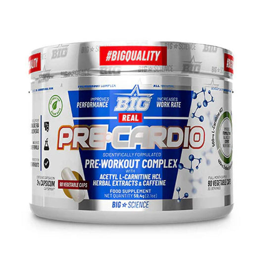 Real Pre-Cardio de la marca BIG en L-Carnitina y cafeína