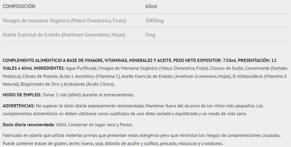 Información nutricional