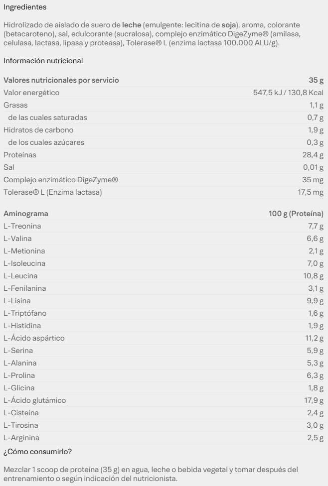 Información nutricional